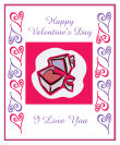 Hearts Clipart Valentine Big Rectangle Labels 3.25x4